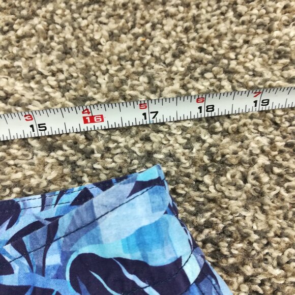 Onia Swim Trunks Floral Calder 7.5" Lined Board Shorts Blue Mens Size 34 - Picture 7 of 9